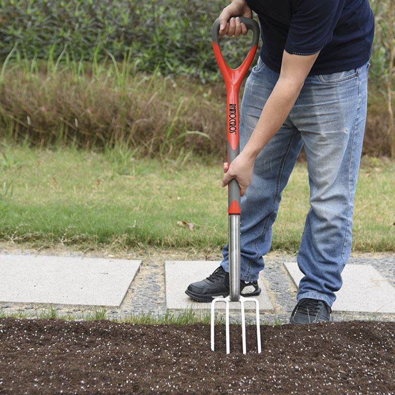 Garden stainless steel border fork function