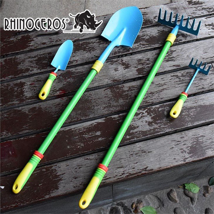Childrens Garden Spade and Rake tool set