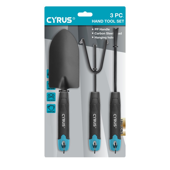 Kolstål trädgårdshandverktygsset