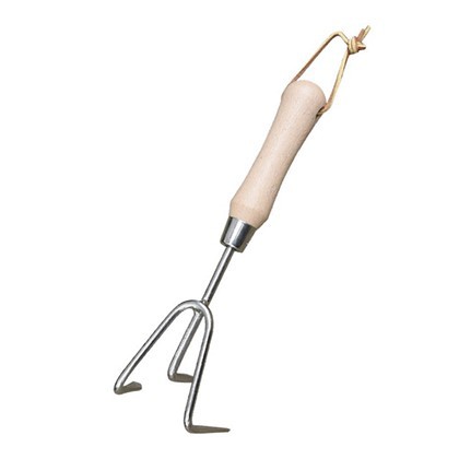 Kultivator med 3 pinnar med kort handtag